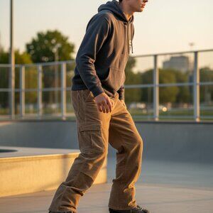 NWT Wrangler Hero All-Terrain Gear Boy 16/12 Cargo Pant 7-Pocket Corduroy Cotton